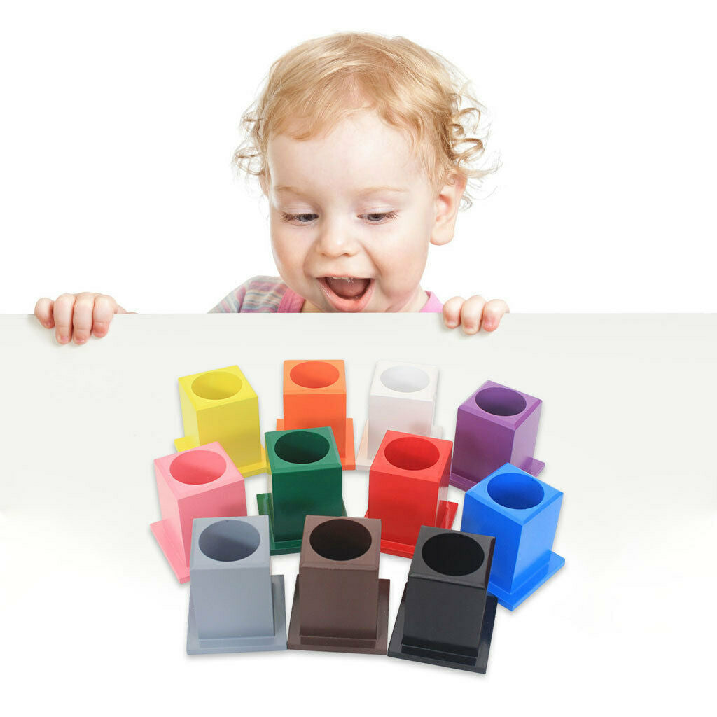11Pcs Wooden Pen Holder for Student School Supplies Home Office Accessories