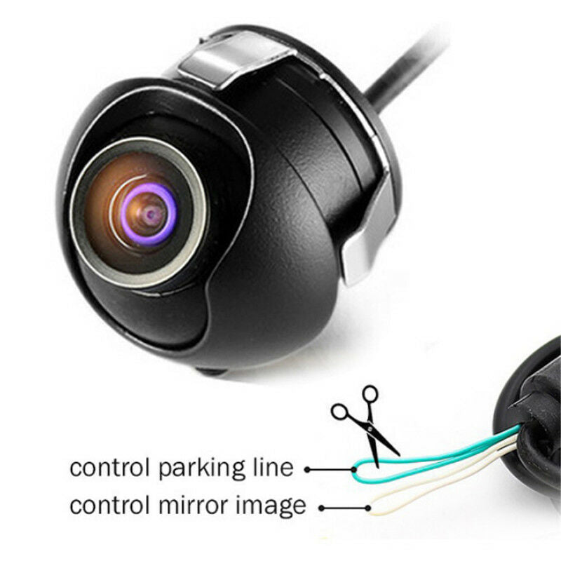 Night Vision 360Â° Car Left+Right Rear Front View Backup Camera Lens Mirror Image