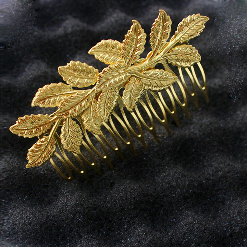 1x Women Hair Clips Hair Comb Hairpin Alloy Leaves Elegant Headband  Hot .l8