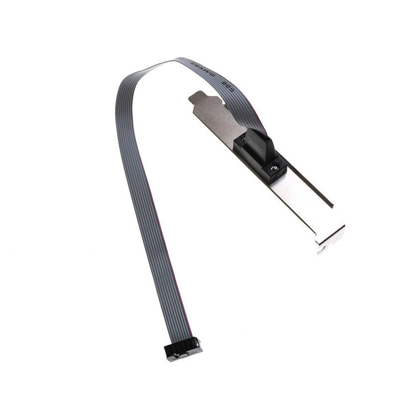 Motherboard Serial 9Pin RS232 DB9 Com Port Ribbon Cable Connector Bracke.l8