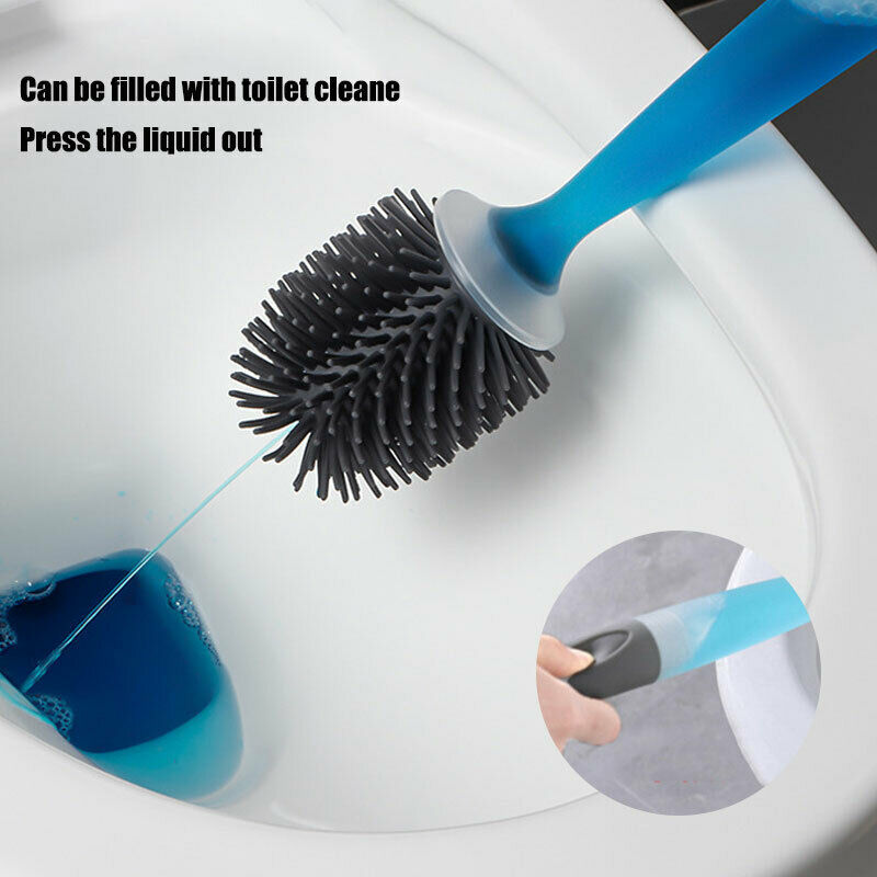 Toilet brush with toilet cleaner adjustable detergent Soft Glue Toilet Brushes
