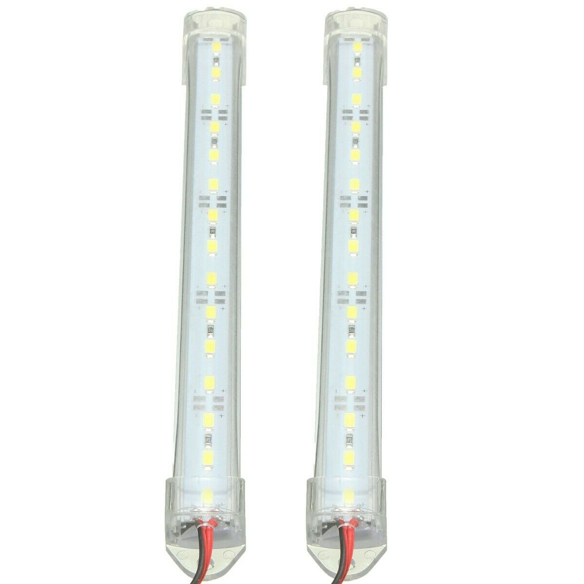 4x 12V 15 LED 5630 SMD Interior Strip Light Lamp Bar White Car Van Carav