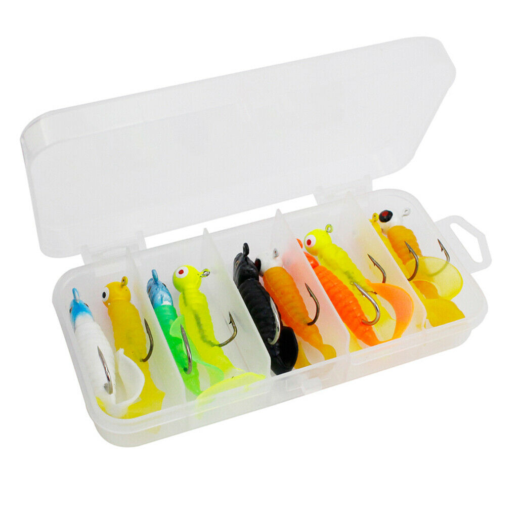 10pcs Soft Bait Shad Fishing Lure  Head Soft Bait Fishing Supplies