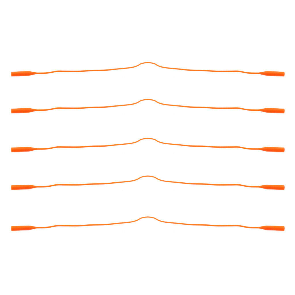 15 Pieces Silicone Sports Glasses Strap Eyeglass Sunglasses Holder