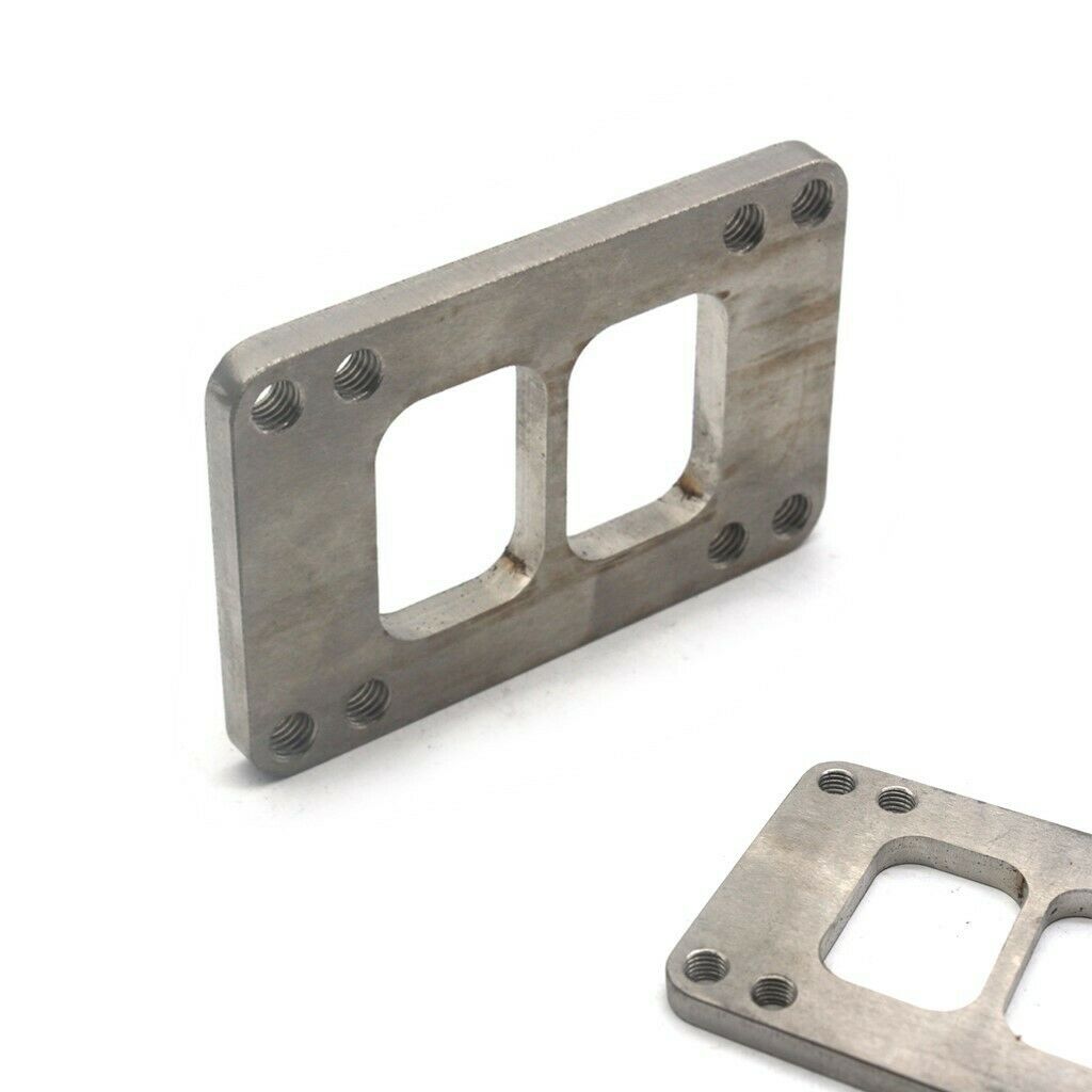 New Heavy Duty Turbo Flange Adapter For T6 To T4 Divided Exhaust 8 Holes