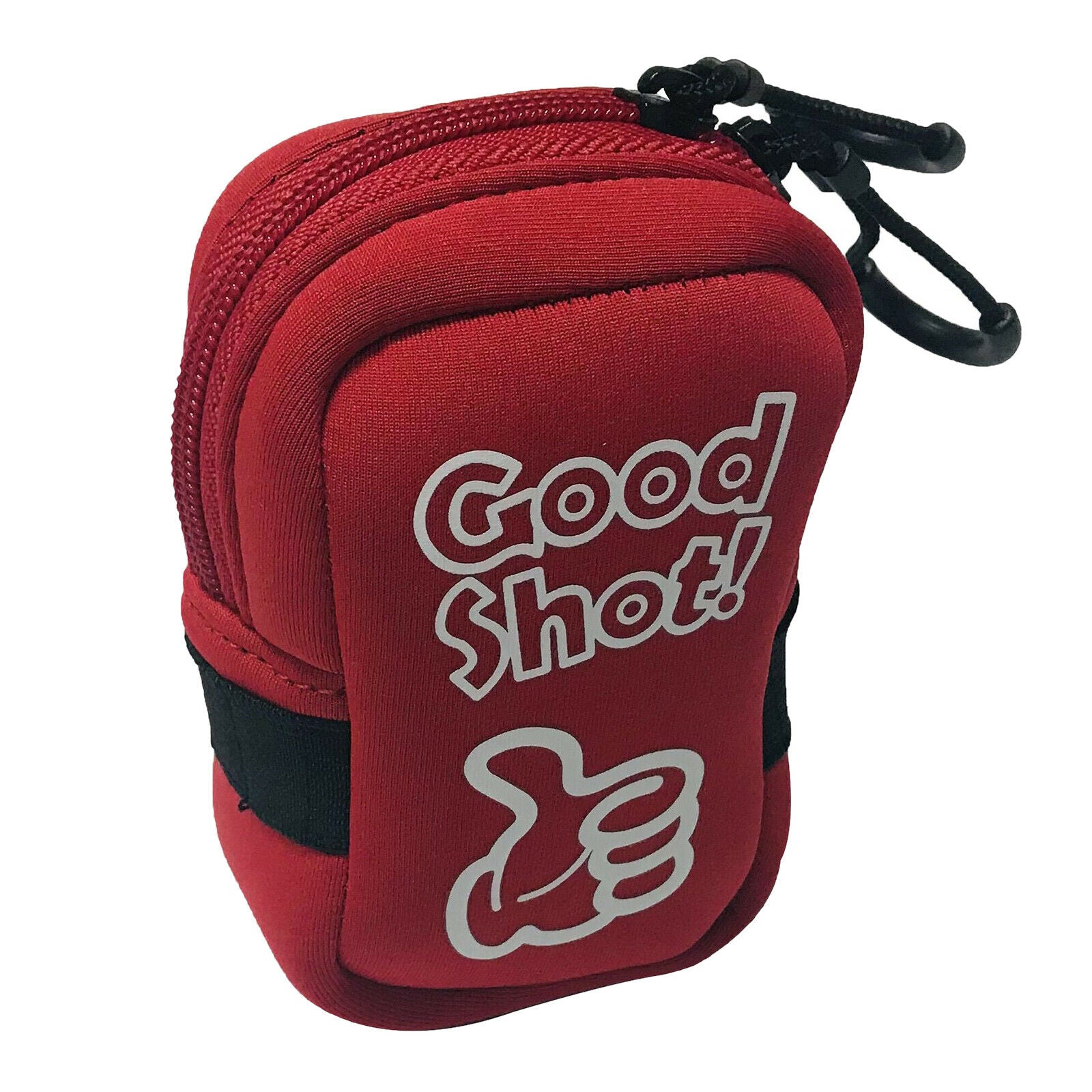 Protective Golf Rangefinder Pouch Hard Case Holder with Carabiner Red