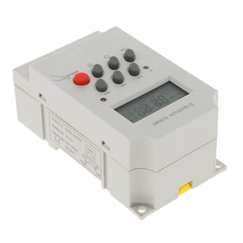 Programmable Digital Intermediate Relay Timer Swtich Micro Relay AC DC12V