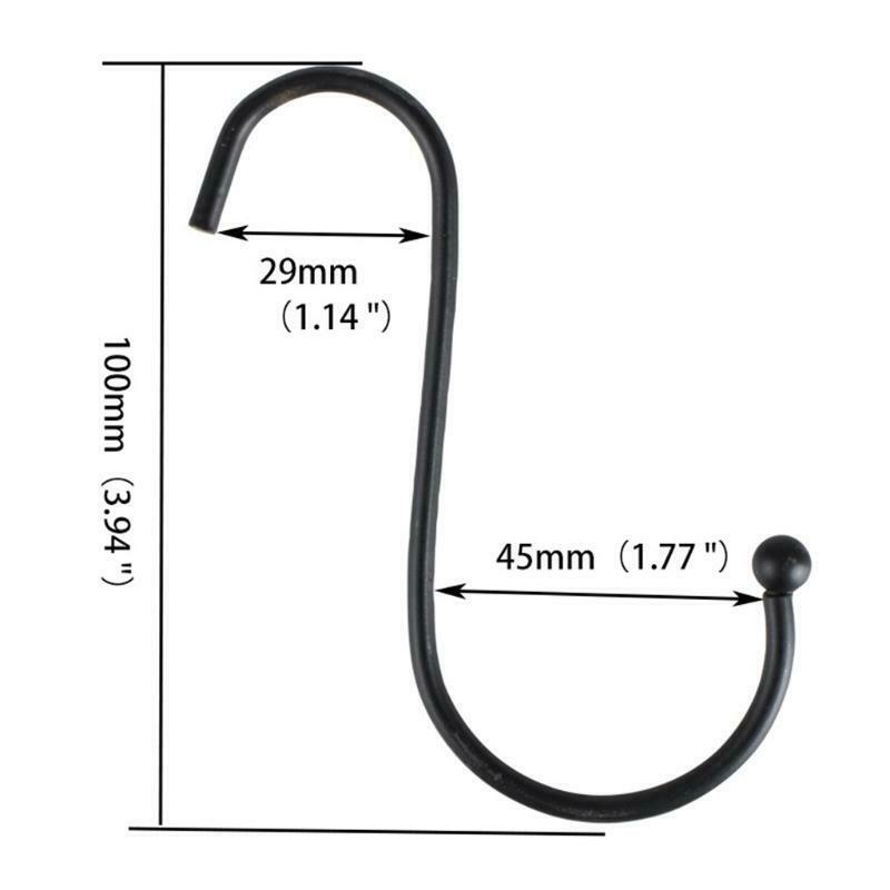 Heavy Duty S Shape Metal Hanging Hook Kitchenware Hanger Clasp Holder Organizer