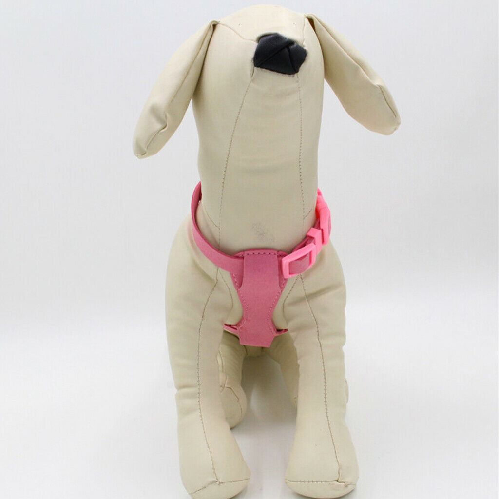 Pet Dog Harness Soft Suede Small Dog Harness For Puppies Chihuahua Pink S
