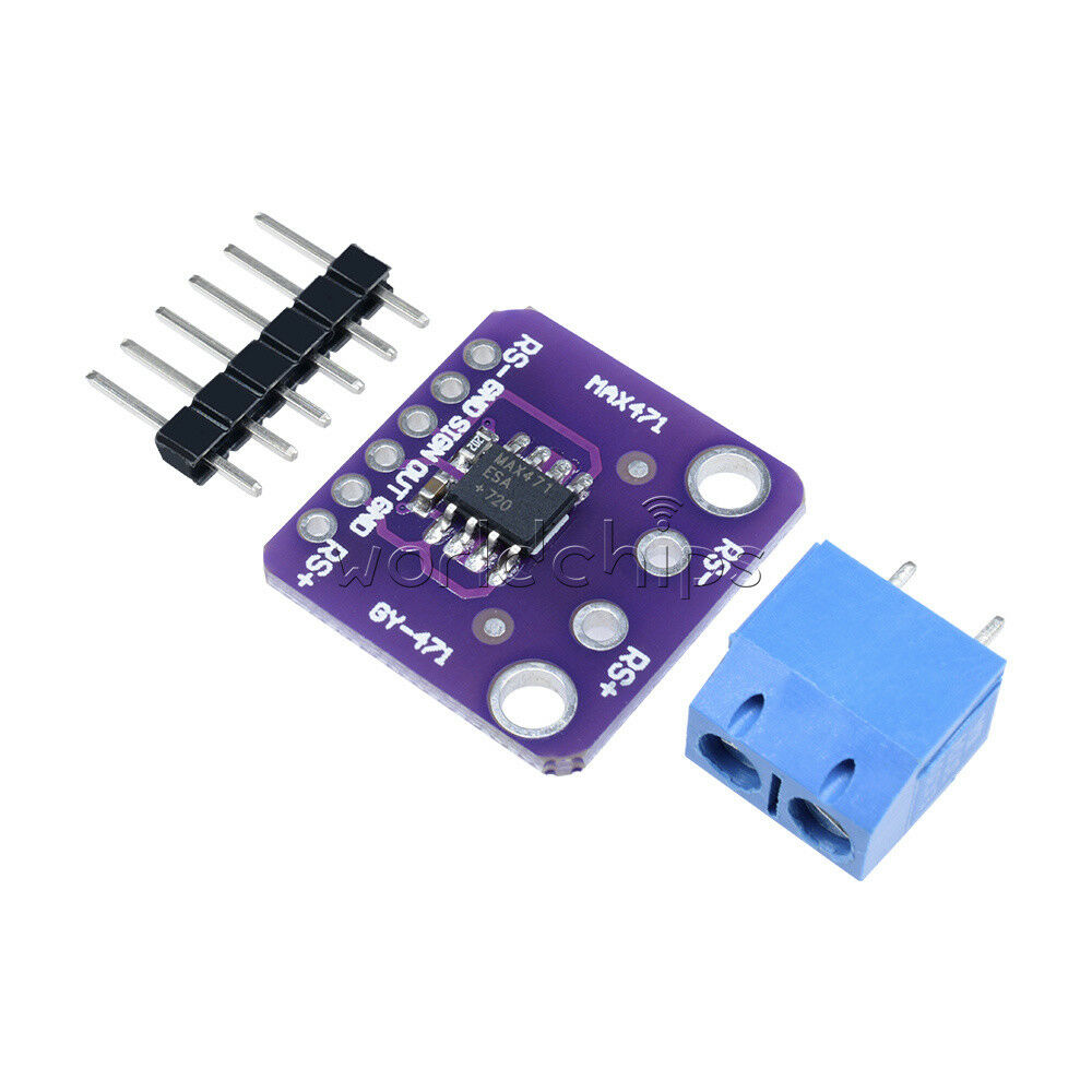 MAX471 3A Range Voltage Current Sensor Volt Amp Test Sensors Module for Arduino