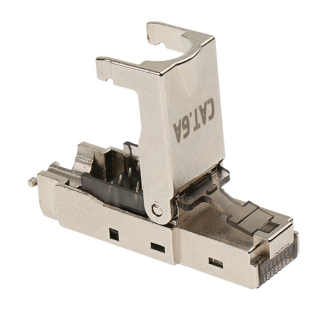 12Pcs Cat6  Ends,Cat6a / Shielded Cat5e  Connector, Ethernet Cable Crimp