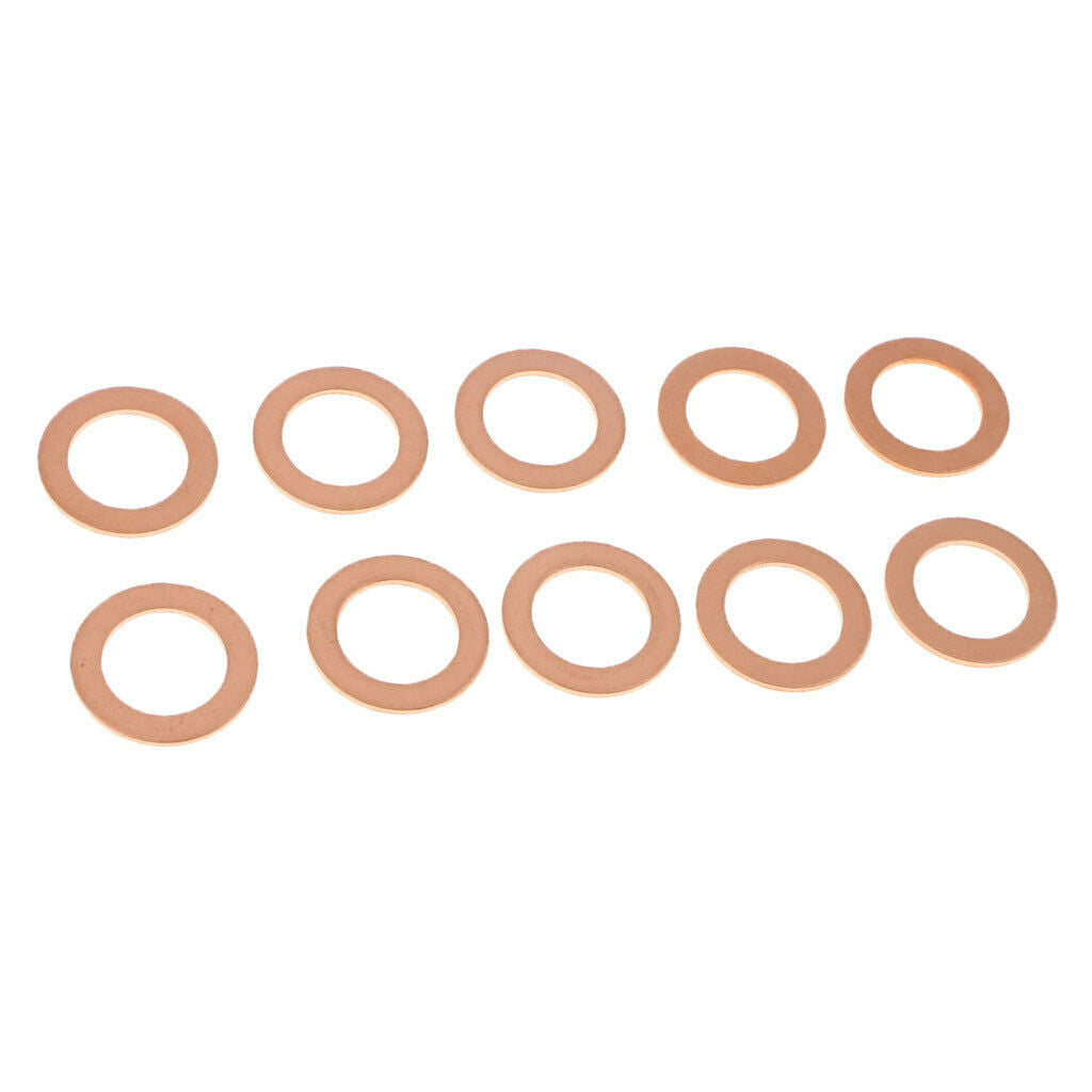 10 X Aluminum Alloy Oil Drain Plug Gaskets 14mm