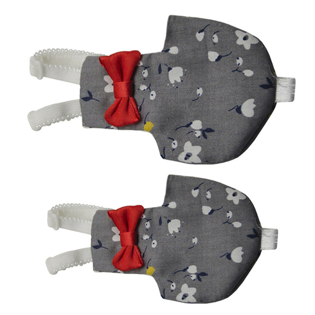 2 x Adjustable Bird Diaper Flight Suit Thin and Light Diaper Nappy with Flowers