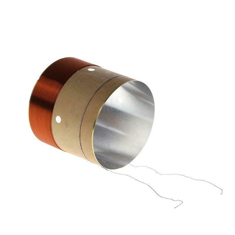 2Pcs 51.5 Core Woofer Voice Bass Coil ASV White Aluminum for 10" 12" 15" Woofer