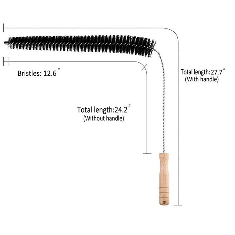 Long Black Washing Machine Clothes Dryer Cleaning Brush Vent Trap CleanerSEB SJ