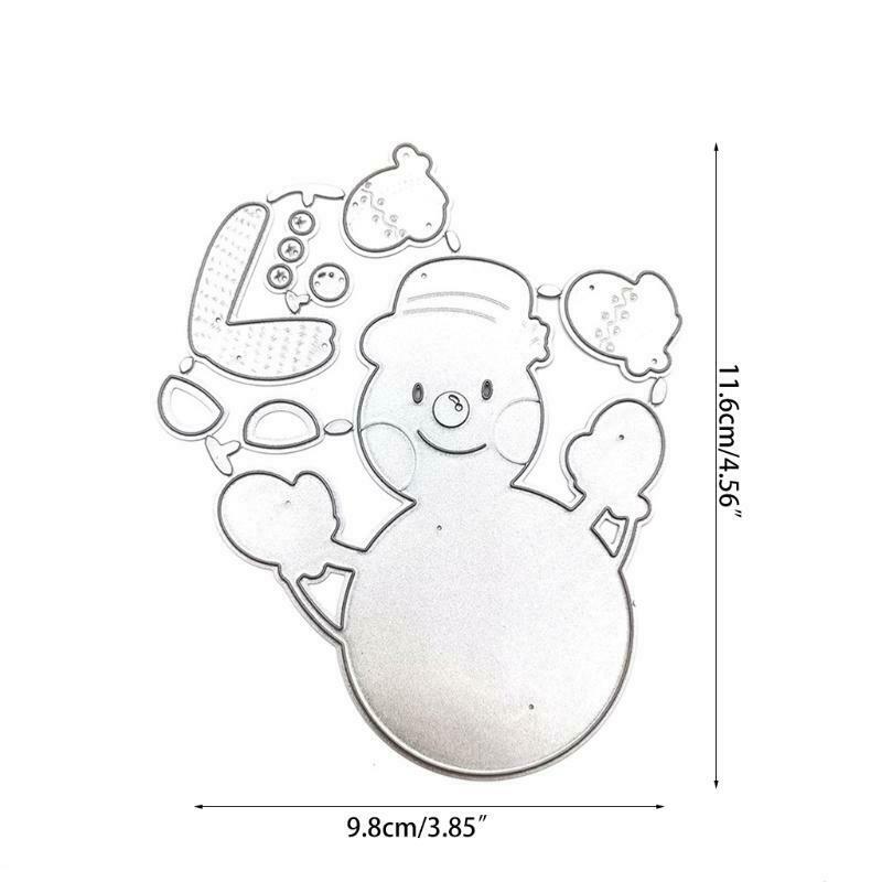 Christmas Cute Big Snowman Carbon Steel Cutting Dies DIY Scrapbooking Photo