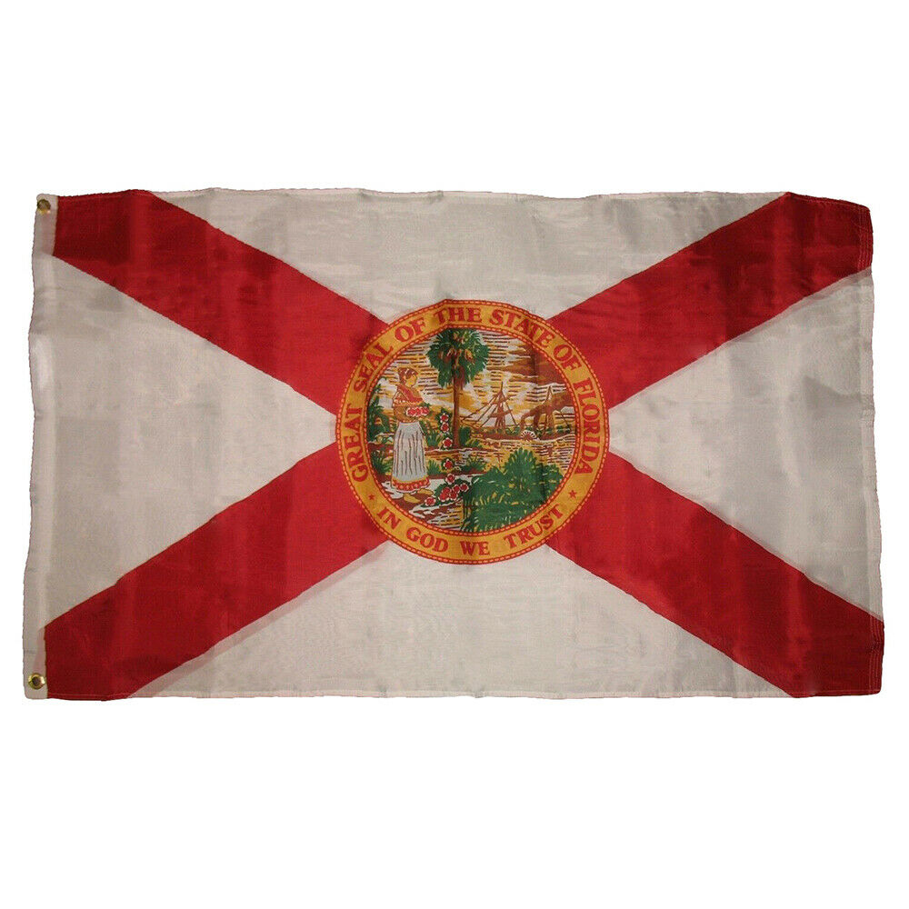 3x5 Florida Double Sided 2 ply Sewn Super Polyester Flag 3'x5' House Banner
