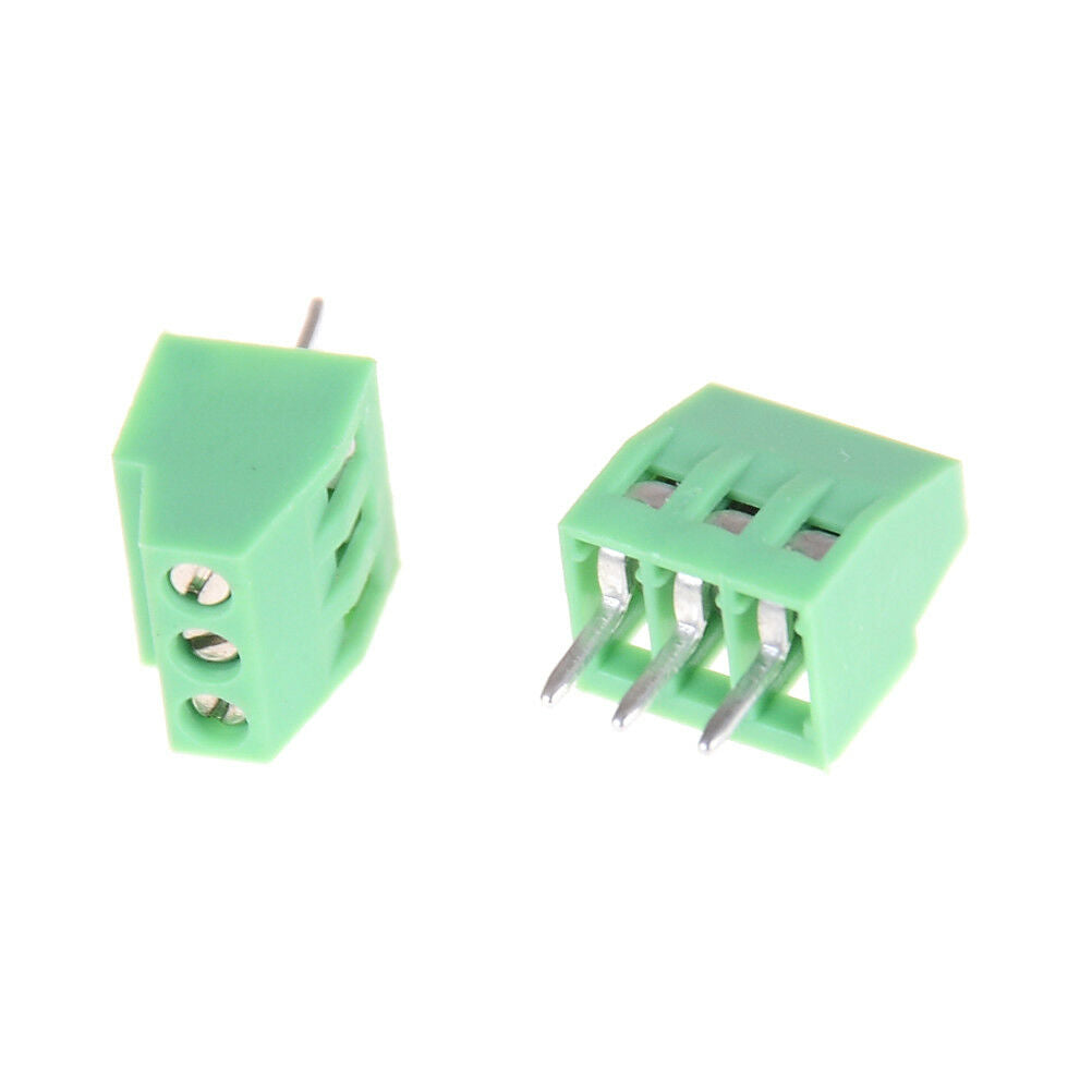 10pcs 3 Poles KF128 2.54mm PCB Universal Screw Terminal Bloc.l8