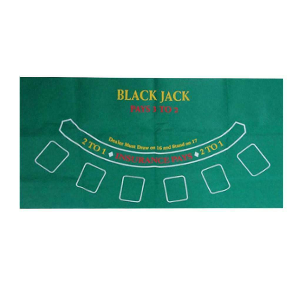 24 "x 47" Felted Fabric Cover Mat for Casino Poker Table