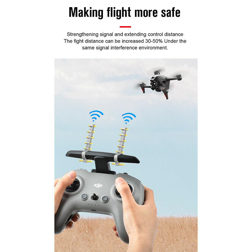 2x 5.8GHZ Signal Booster Antenna Range Extender Accessories For DJI FPV Drone
