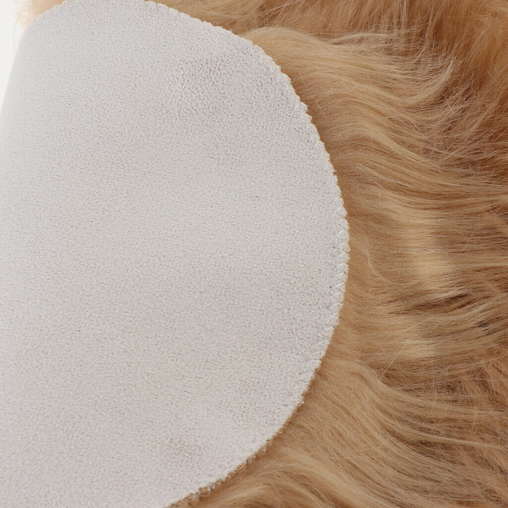 Plush Love Heart Shaped Soft Shaggy Fluffy Area Rug Carpet Floor Mat 30x40cm