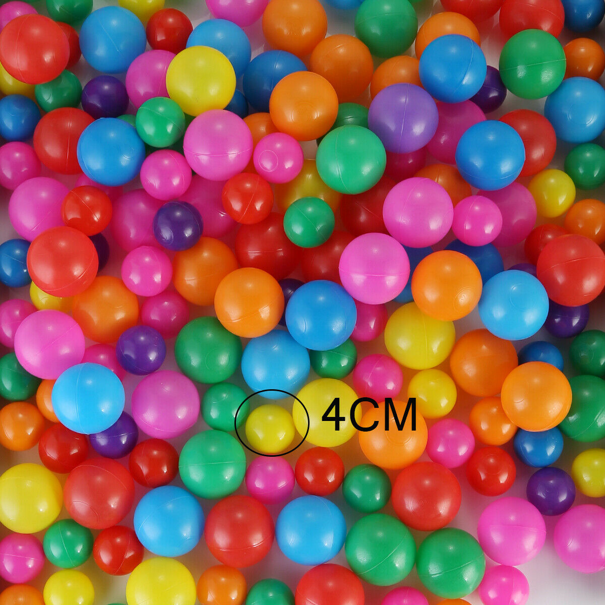 100x Colorfull Soft Plastic Ocean Ball Funny Baby Kids Swim Pit Pool Toys 1.57in