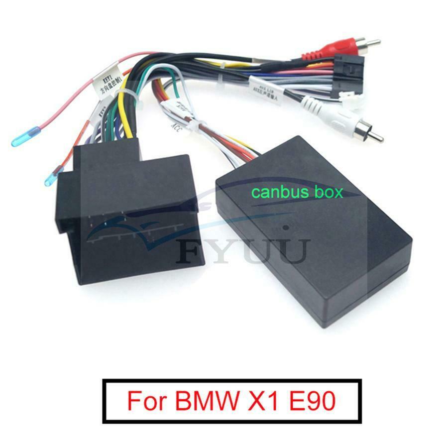 Car Stereo Audio 16PIN Android Power Cable Adapter + Canbus For BMW X1 E90 Power