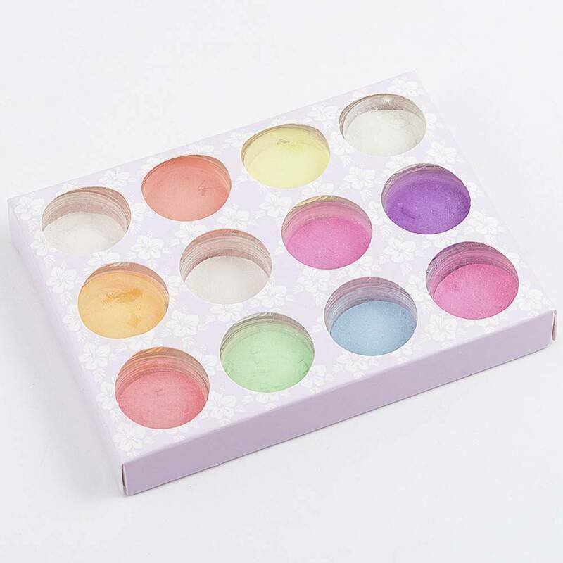 12 * /Box Acrylic Luminous Fluorescent Powder Glow In the Dark Nail Art Pigments