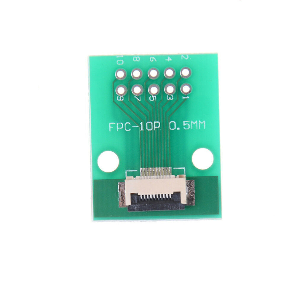 1Pcs 10-Pin 0.5mm FFC FPC to 10P DIP 2.54mm PCB Converter Board Adapter EBB Tt