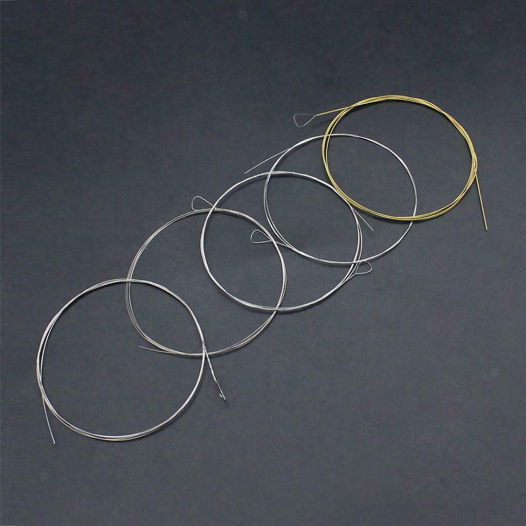5pcs Banjo String Stainless Steel Bronze Replacement 5-String Strings BJ12