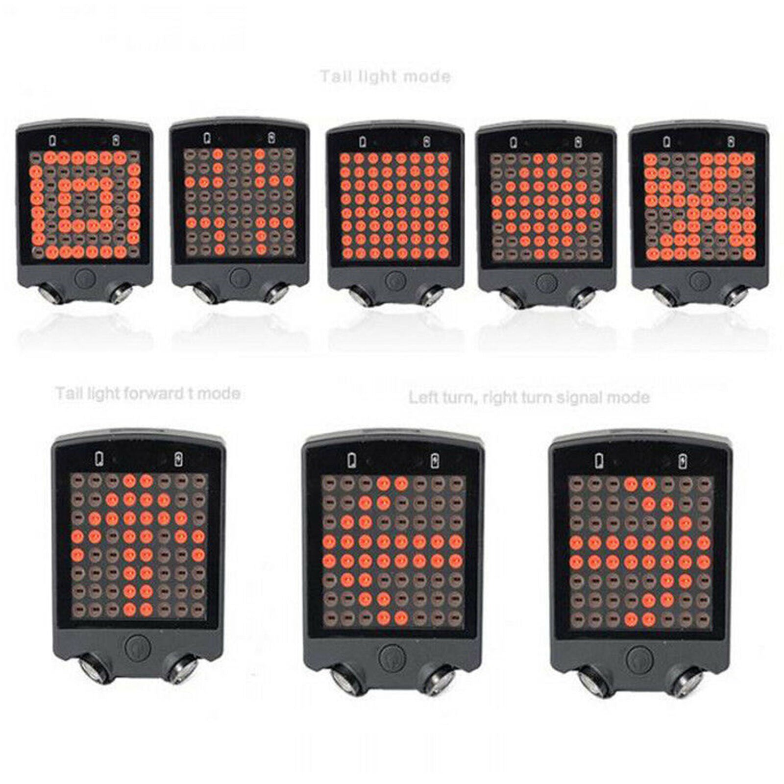 USB Rechargeable LED Tail Light Turn Signal Rear Brake Lamp bike Bicycle Light