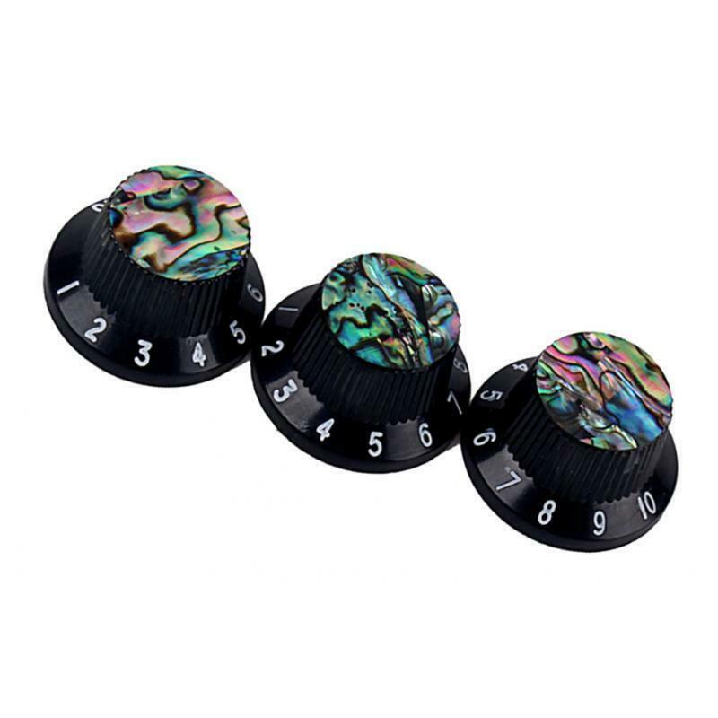 3Pcs Guitar Hat Knob for LP Guitar Accessories Parts Durable Plastic Black