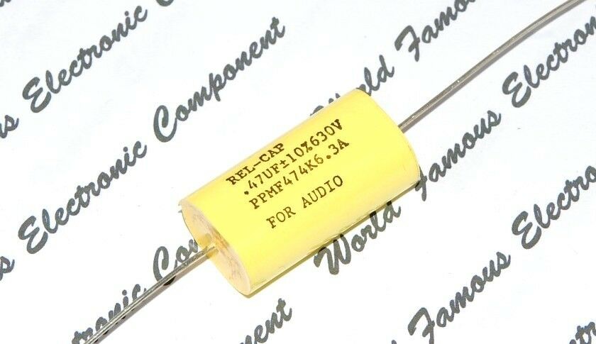 1pcs - REL-CAP PPMF 0.47uF (0.47µF 470nF) 630V 10%  Capacitor PPMF474K6.3A