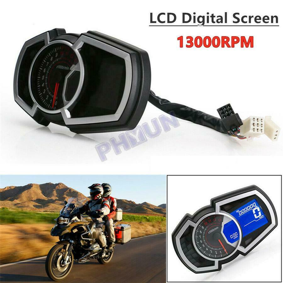 Motorcycle Multifunctional Meter Speedometer Tachometer Fuel Level Display Gauge