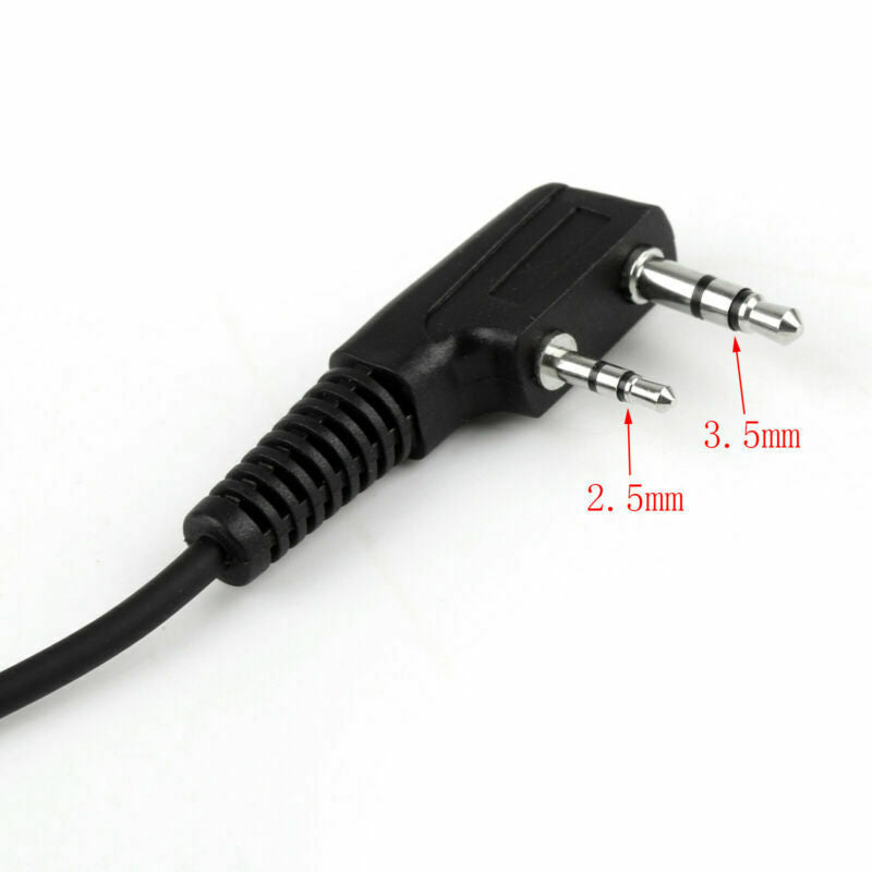 5x Throat Vibration Mic Headset For BaoFeng UV-5R Kenwood Wouxun KG-UVD1 B5