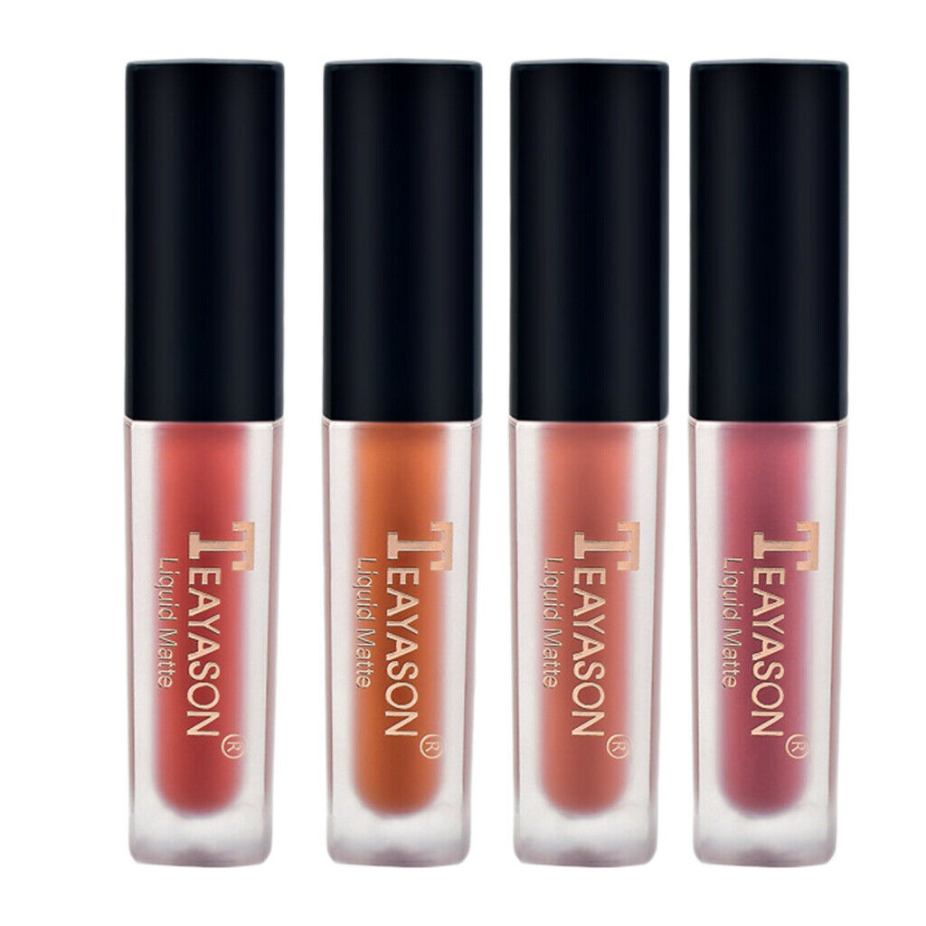 4pcs Lip Gloss Long Lasting Moisturizing Makeup Lipstick for Women Girls 03