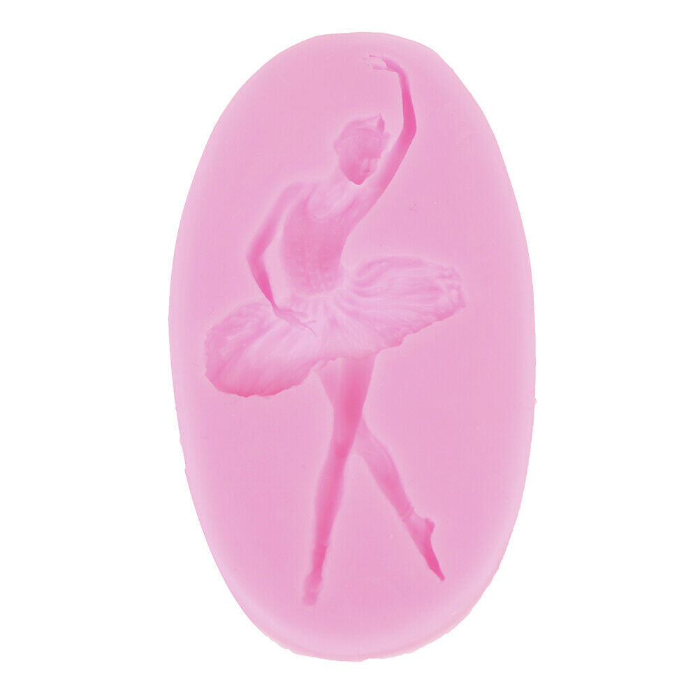 Ballet Dancer Silicone Mold Sugarcraft Fondant Mold Cake Decorating Tool.l8