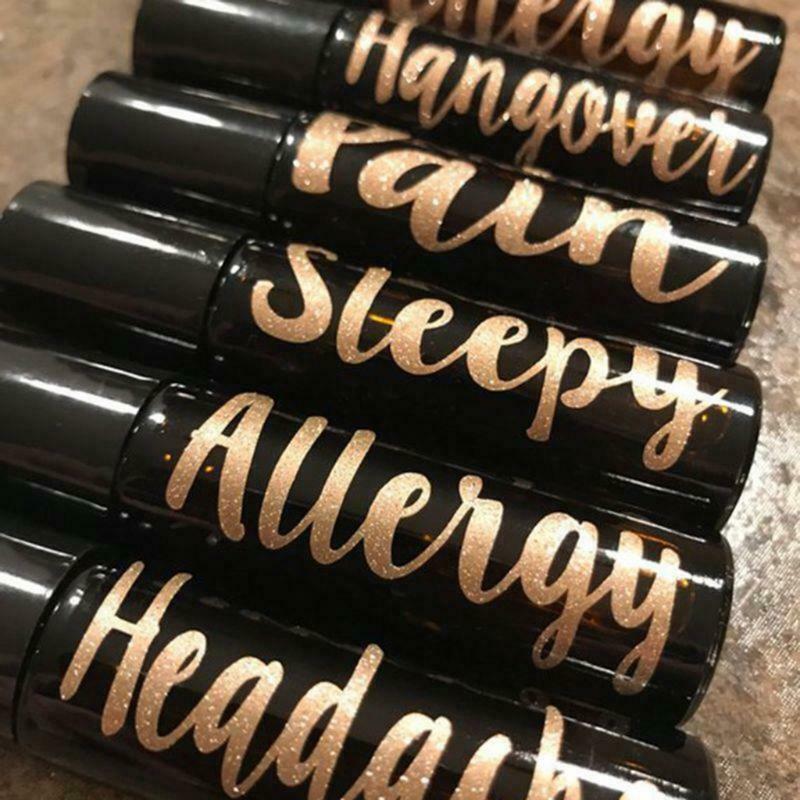 Essential Oil Bottle Labels Stickers Perfume Bottle Self-Adhesive Decals Tags