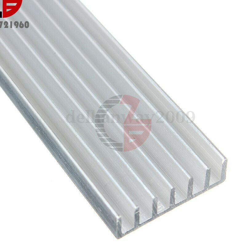 10PCS Aluminum Heat Sink Cooling 150x20x6mm LED for 1W 3W 5W LED Power Amplifier