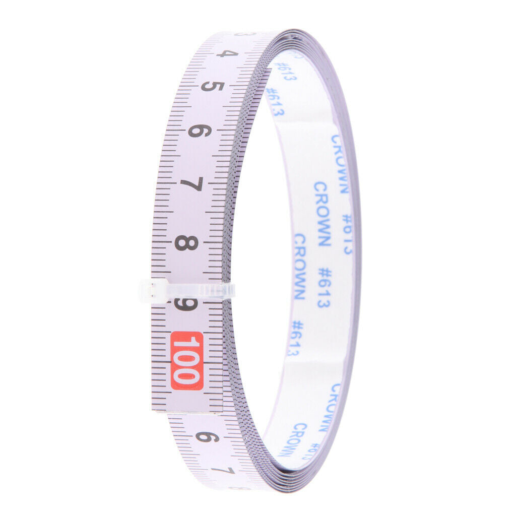 Self adhesive steel measuring tape -metric 1M-0-1M - Middle to both sides