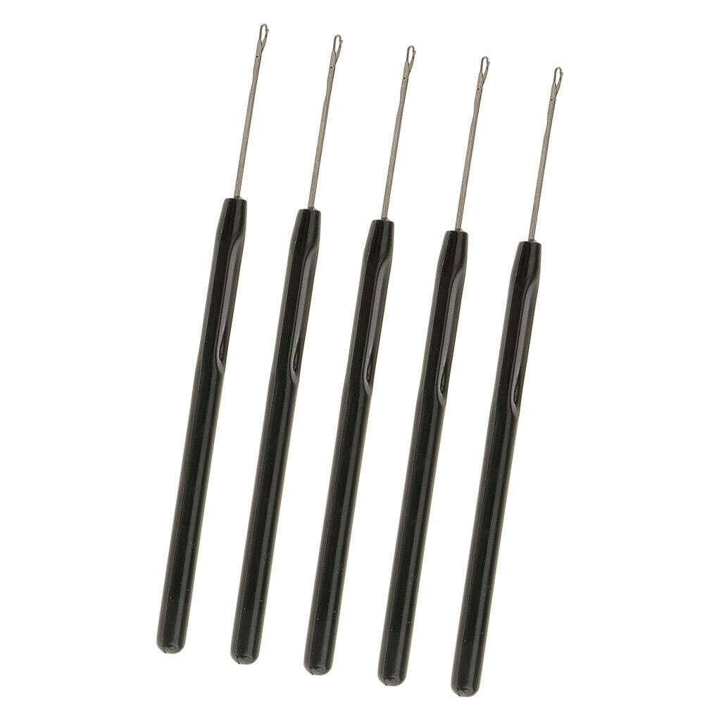 10 pieces hair extension hook needles set for hair extensions micro ring