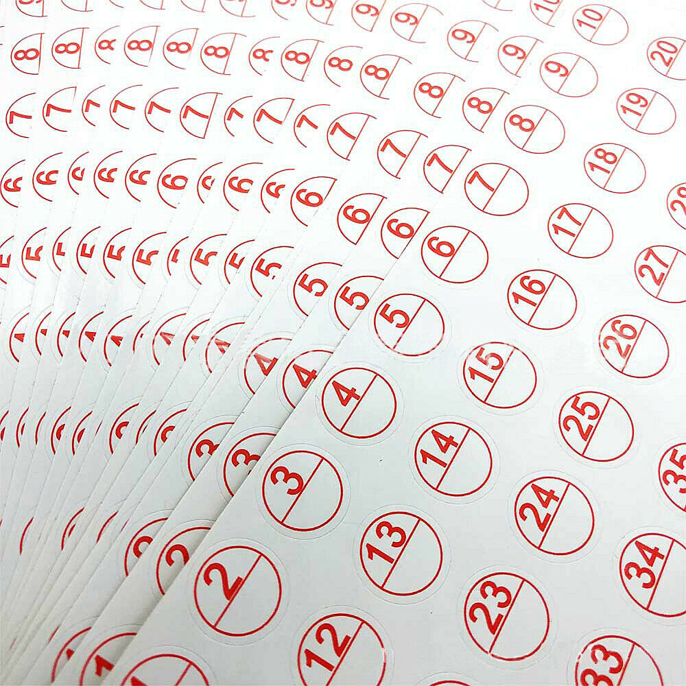 10Pcs Diamond Painting Mark Tool Number 1-50 Label Adhesive Stickers Digital Tag