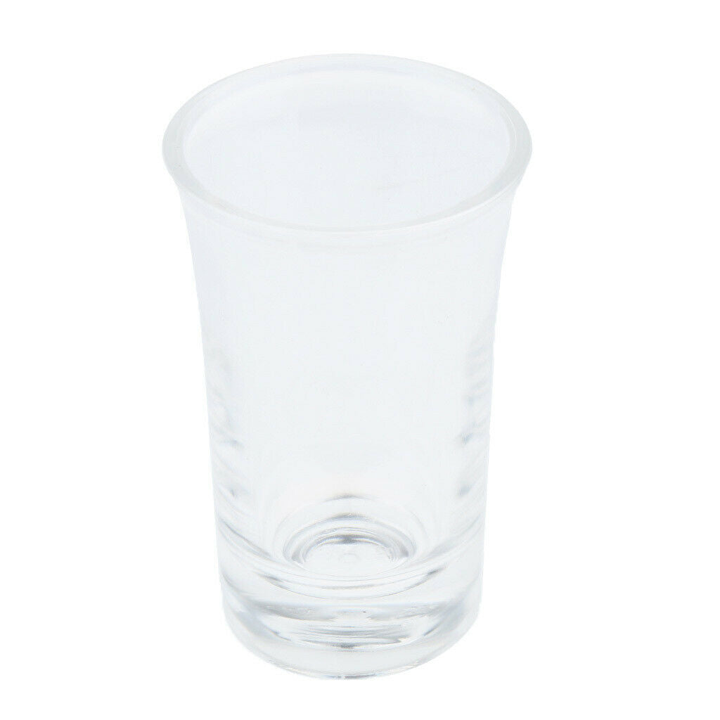 Excellent Acrylic Solid Glass Wine Cup 35ml High Temp Resistant for Bar Home