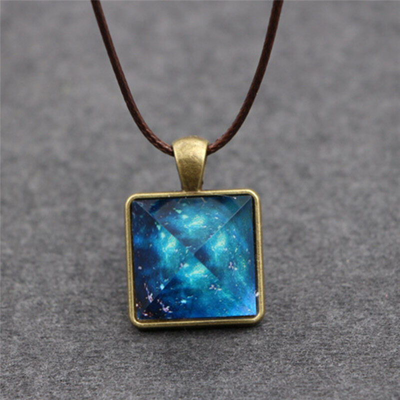 Pyramid Natural Luminous Beauty Pendant Fantasy Luminous Star Necklace Cool WDGR
