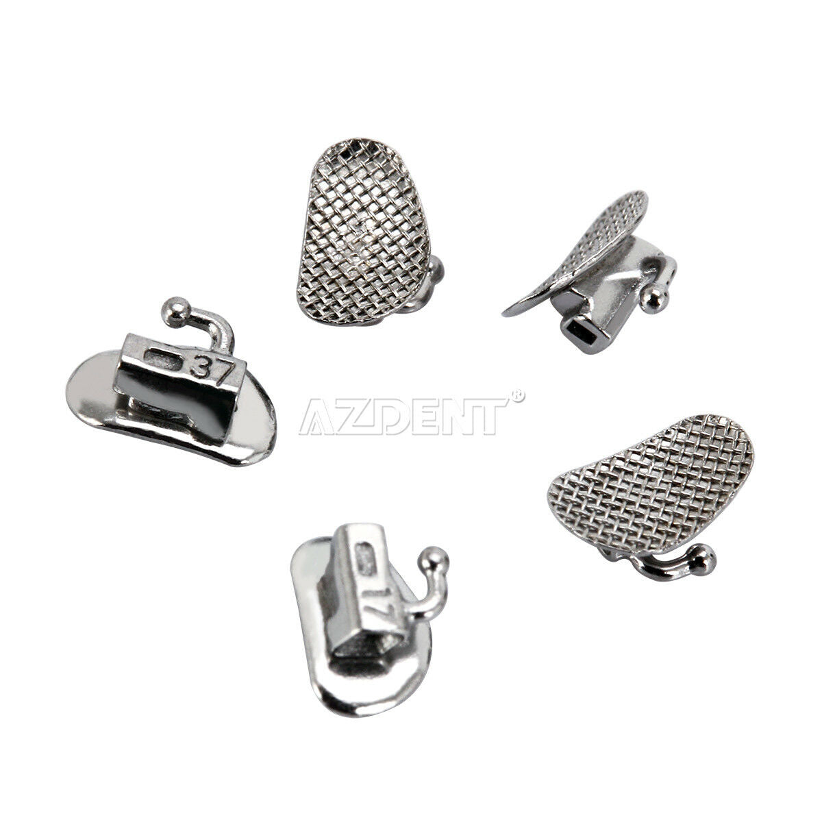 200Pcs AZDENT Dental Ortho Buccal Tubes 2nd Molar Roth 018 Bondable Non-Conv