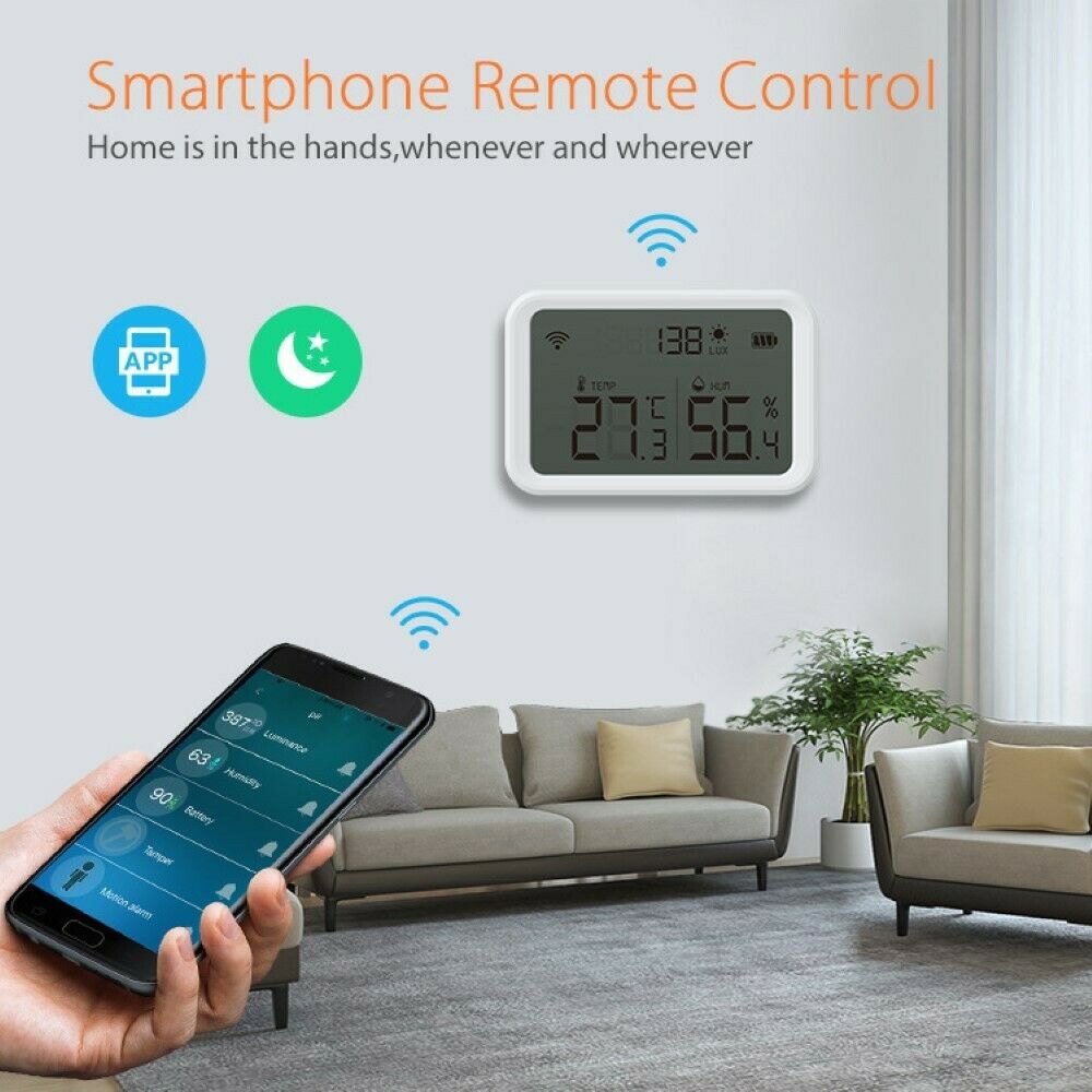 Tuya WiFi Smart Temperature Humidity Sensor Meter Hygrometer Thermometer Monitor