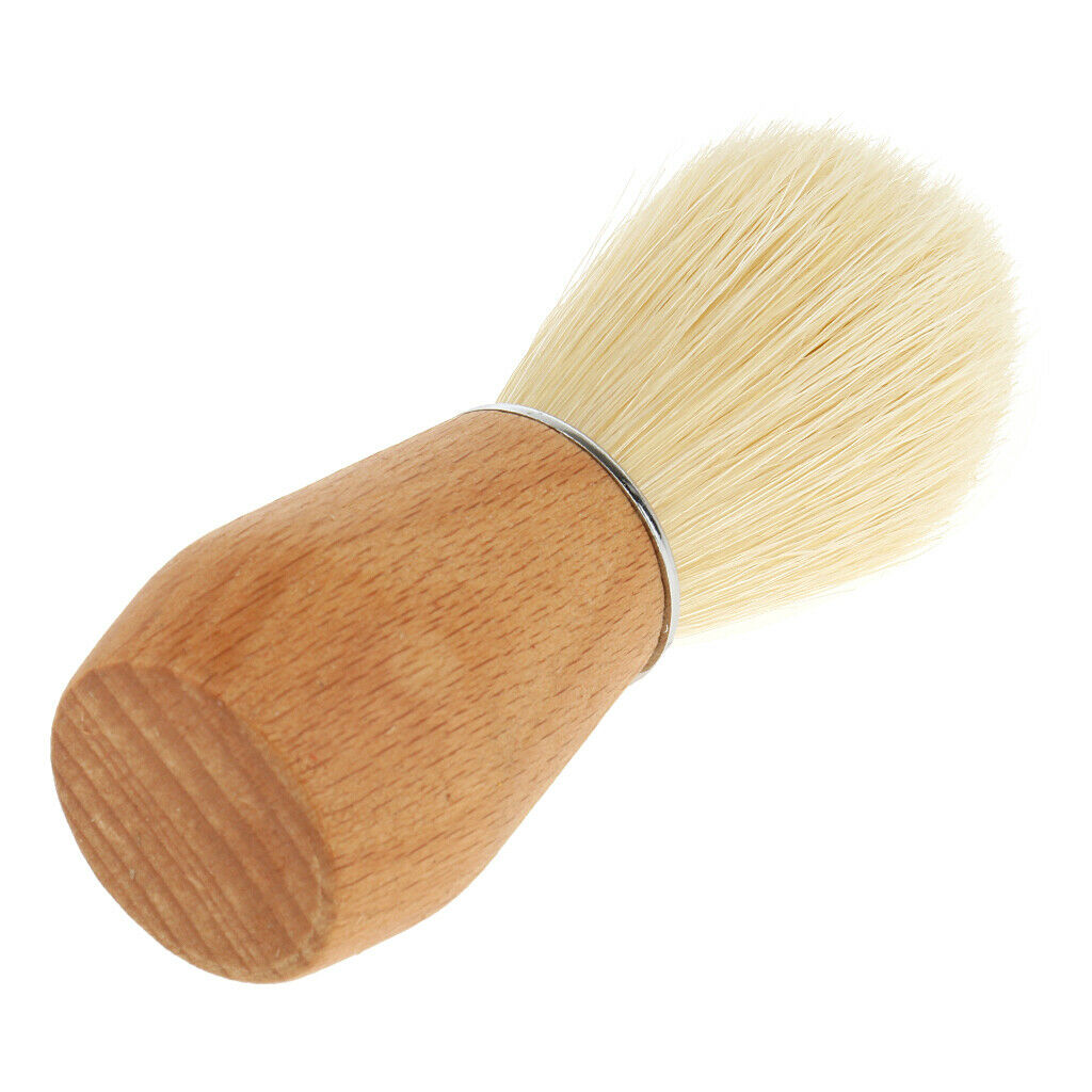 Men's Nylon Hair Shaving Brush Wooden Handle Home Barber Razor Tool Gift