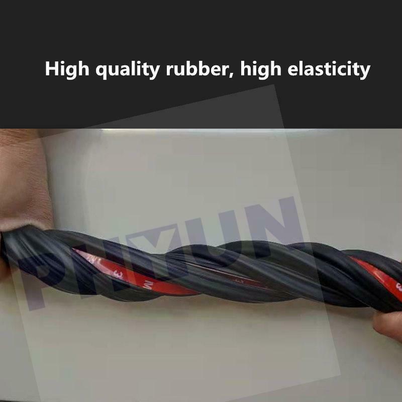 10M L Shape dual layer door seal car front rear door Hood Trunk car rubber strip