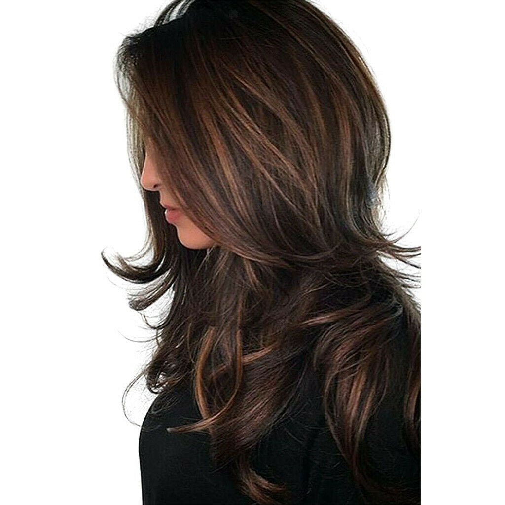 Light Elegant Women Long Natural Straight Synthetic Hair Wigs