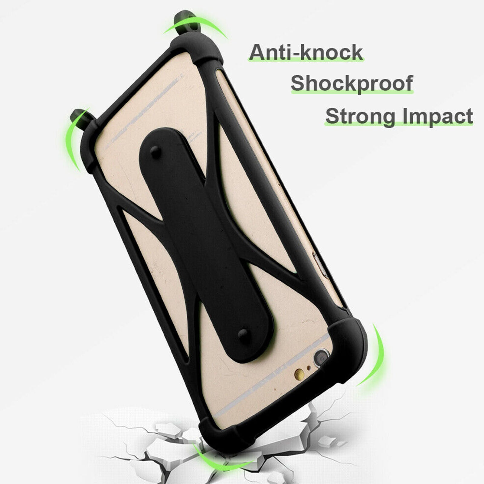 Silicone Lanyard Case Cover Mobile Phone Holder Sling Neck Strap Belt Bands